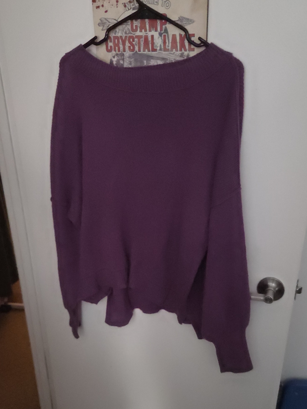 Purple Women's Lightweight Oversized Sweater